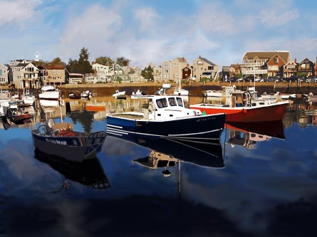 Impressionist Harbor ~ Philip Brent Harris